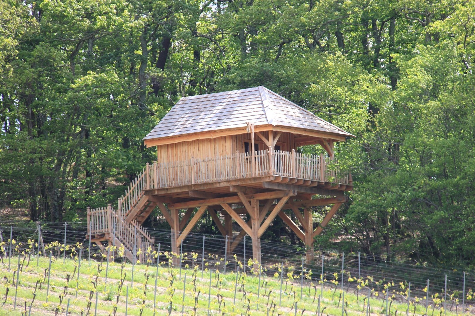 jaugas cabane perchee gironde